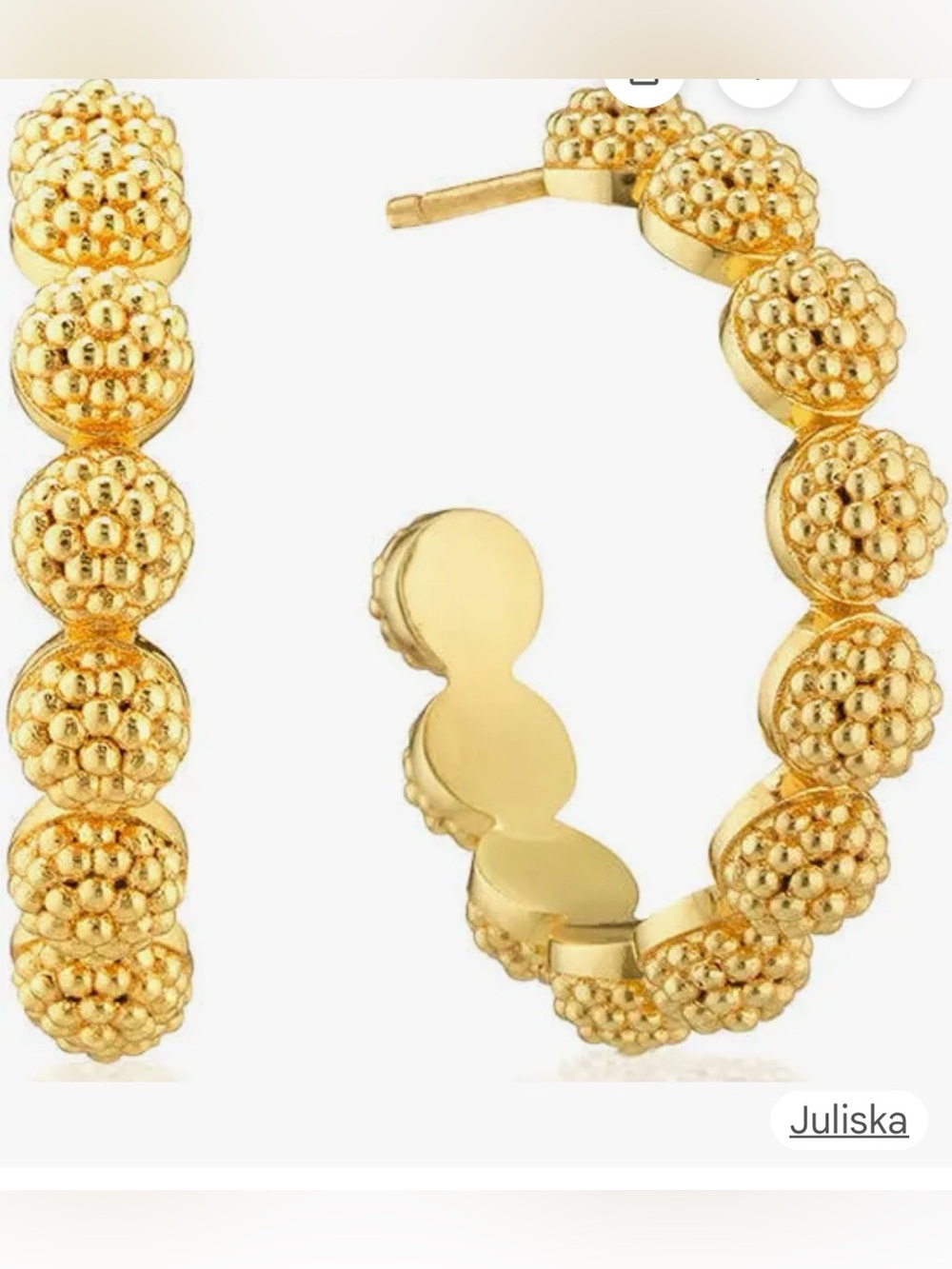CAPUCINE
DE WULFO
Juliska Gold Hoops